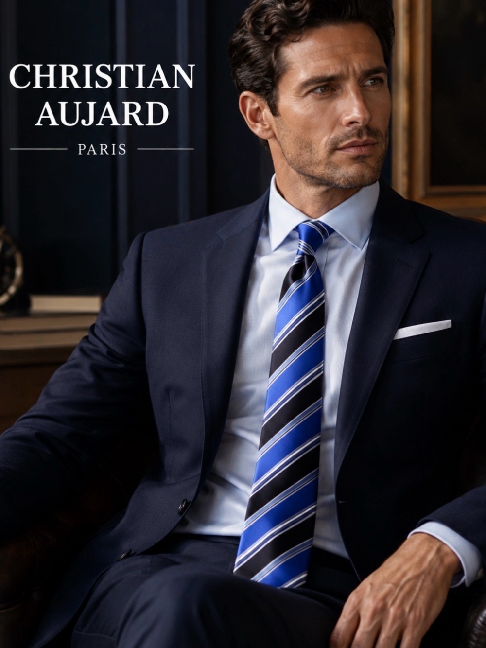 CHRISTIAN AUJARD Handsome Stripped Tie